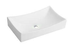 Slide opzetwastafel 65,5 x 39,5 x 13,5 cm glans wit