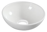 Kimo washbasin round 28 x 10 cm ceramic gloss white