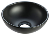 Kimo wash basin round 28 x 10 cm ceramic matt black