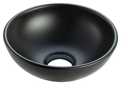 Kimo wash basin round 28 x 10 cm ceramic matt black