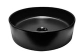 Link waskom rond 40 x 12 cm keramiek mat zwart