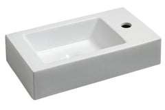 Rhea L right-hand fountain 45.5 x 26 x 12 cm ceramic gloss white