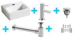 one-pack Leto basin mixer + Amador toilet mixer chrome
