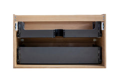 Ink onderkast - 80x45x52 cm 2 lades symmetrisch greeploos, zuiver eiken