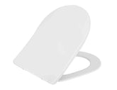 Shade slim toilet seat soft-close and quick-release gloss white