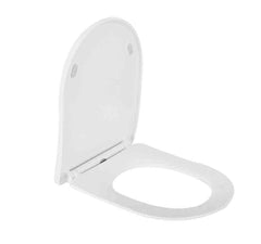 Shade slim toilet seat soft-close and quick-release gloss white