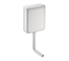Uniflush universeel toiletreservoir 2 in 1 oplossing kunststof wit