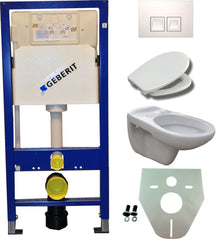 Geberit UP 100 + Neptune WC + Ultimo seat + Delta 35 white