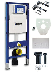 Geberit UP-320 concealed cistern + white flush plate