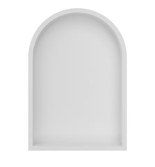 Demis inbouwnis ovaal 30 x 45 x 7 cm mat wit