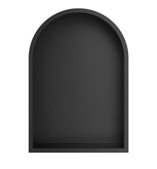 Demis built-in niche oval 30 x 45 x 10 cm matt black