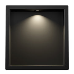 Demis LED Recessed Niche 30 x 30 x 7 cm Matt Black
