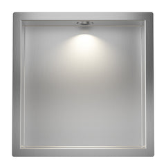Demis Built-in Niche with LED 30 x 30 x 7 cm Stainless Steel