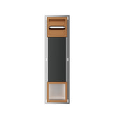 Rocko toiletrolhouder zonder klep en reserverolhouder inbouw geborsteld brons koper