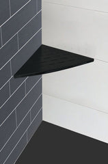 InWall hoekplanchet 29 x 29 cm mat zwart
