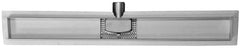 3e generatie douchegoot met flens zonder rooster 50 x 7 cm RVS
