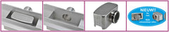 3rd generation shower drain with wall flange and grid 80 x 7 cm stainless steel