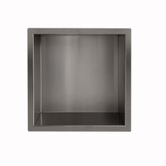 Demis inbouwnis 30 x 30 x 7 cm gunmetal PVD