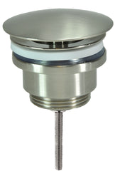 Caral open afvoerplug 5/4'' geborsteld staal