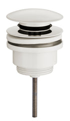 Caral clickwaste afvoerplug 5/4" keramiek glans wit