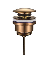 Caral clickwaste afvoerplug 5/4" geborsteld brons koper