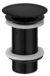 UniMatch open afvoerplug verlengd 5/4" mat zwart