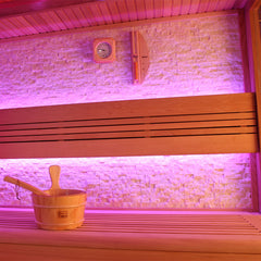 AWT Sauna E1242B red cedar 200x200 9kW EOS Cubo