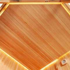 AWT Sauna E1801XL Pinienholz 200x200 9kW Cilindro