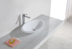 Kim waskom ovaal 59 x 35 x 11 cm solid surface mat wit