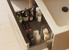 Differnz Elin meubelset FSC - 60 cm - eiken/mat taupe