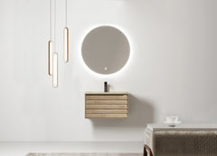 Differnz Elin meubelset FSC - 60 cm - eiken/mat taupe