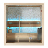 AWT Sauna E1103A Hemlock 180x105 4.5kW TheWall