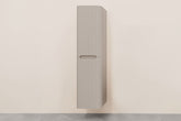 Sulora kolomkast afgeronde hoeken geribbeld 160 x 40 x 35 cm mat beige