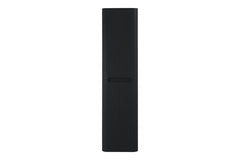 Sulora kolomkast afgeronde hoeken geribbeld 160 x 40 x 35 cm mat zwart