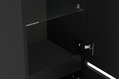 Alvara kolomkast 160x35x35 cm mat zwart