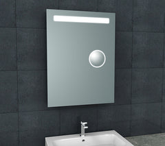 Tigris rectangular mirror with LED and magnifying mirror 60 x 80 cm