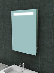Tigris Rectangular Mirror with LED and Socket 60 x 80 cm