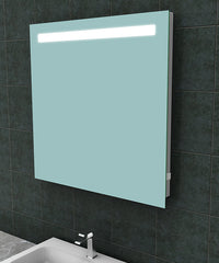 Tigris Square Mirror with LED and Socket 80 x 80 cm