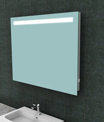 Tigris rectangular mirror with LED and socket 100 x 80 cm