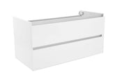 Vision vanity unit with 2 drawers 100 x 46 cm gloss white