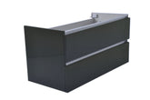 Vision base cabinet with 2 drawers 100 x 46 cm high gloss grey