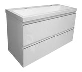 Shall base cabinet 100 x 36 cm high-gloss white
