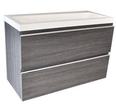 Shall base cabinet 80 x 36 cm wood grain grey