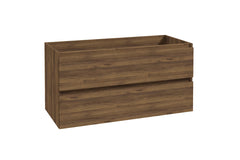 Alvara onderkast met 2 laden 1 uitsparing 100 x 46 cm donker warm eiken