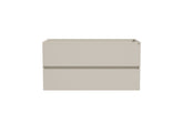 Alvara onderkast met 2 laden 1 uitsparing 100 x 46 cm donker cashmere