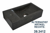 Raw fontein links 40x22x10 cm hardsteen gezoet