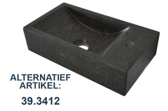 Fontein rechts 40x22x10 cm hardsteen gezoet