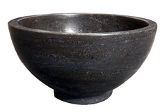 Raw waskom rond 20x11 cm hardsteen gezoet