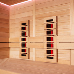 AWT Sauna E1613A-IR Hemlock 220x200 9kW TheWall