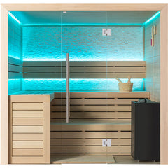 AWT Sauna E1611C-IR Hemlock 180x180 zonder oven